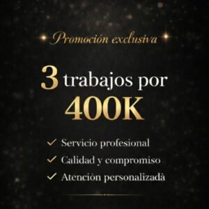 PROMOCIONES 3 TRABAJOS POR 400